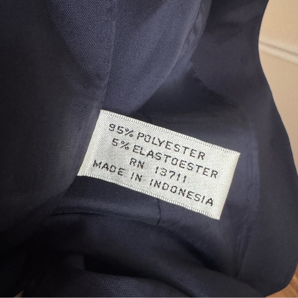 Valerie Stevens Vintage Navy Blue Blazer Size 8 Petite - Picture 6 of 10